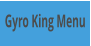 Gyro King Menu